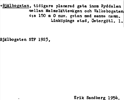 Bild på arkivkortet för arkivposten +Bjälbogatan