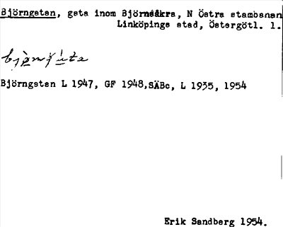 Bild på arkivkortet för arkivposten Björngatan