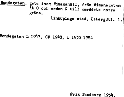 Bild på arkivkortet för arkivposten Bondegatan