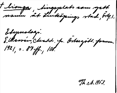 Bild på arkivkortet för arkivposten +lionga