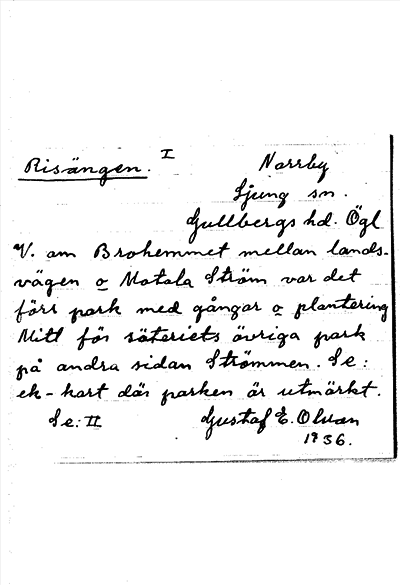 Bild på arkivkortet för arkivposten Risängen