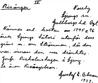 Bild på arkivkortet för arkivposten Risängen