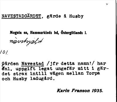 Bild på arkivkortet för arkivposten Navestadgärdet