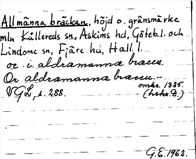 Bild på arkivkortet för arkivposten Allmänna bräckan