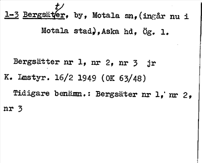 Bild på arkivkortet för arkivposten Bergsätter