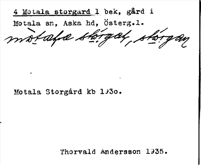 Bild på arkivkortet för arkivposten Motala storgård