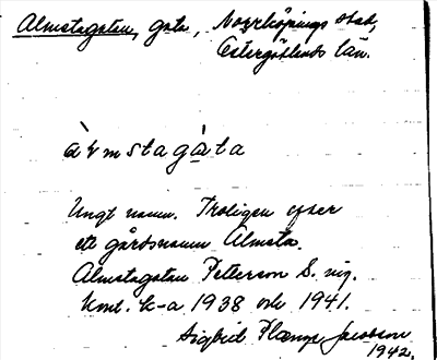 Bild på arkivkortet för arkivposten Almstagatan