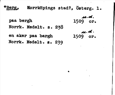 Bild på arkivkortet för arkivposten *Berg
