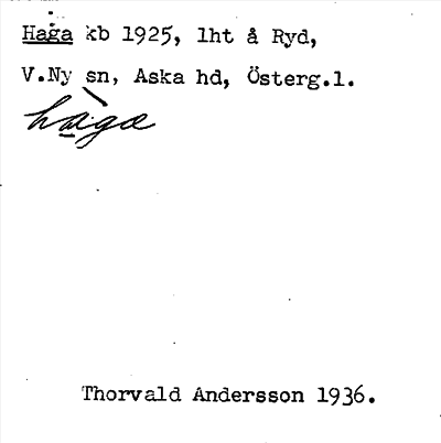 Bild på arkivkortet för arkivposten Haga