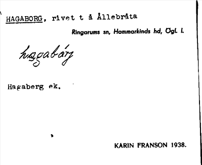 Bild på arkivkortet för arkivposten Hagaborg