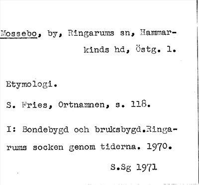 Bild på arkivkortet för arkivposten Mossebo
