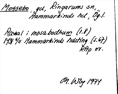 Bild på arkivkortet för arkivposten Mossebo