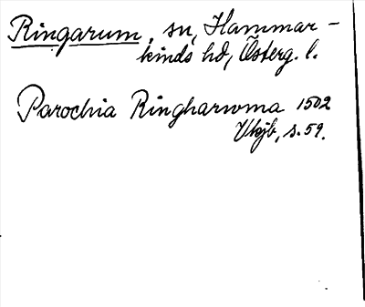 Bild på arkivkortet för arkivposten Ringarum