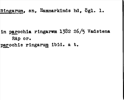 Bild på arkivkortet för arkivposten Ringarum
