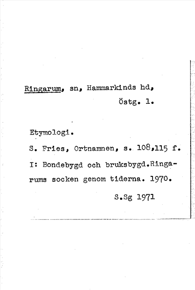 Bild på arkivkortet för arkivposten Ringarum