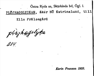 Bild på arkivkortet för arkivposten Plöjhagslyckan