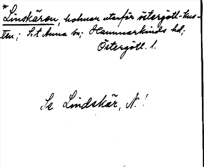 Bild på arkivkortet för arkivposten *Linskären