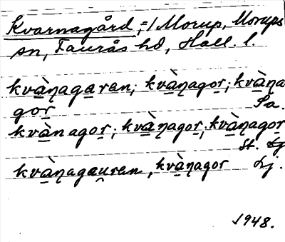 Bild på arkivkortet för arkivposten Kvarnagård