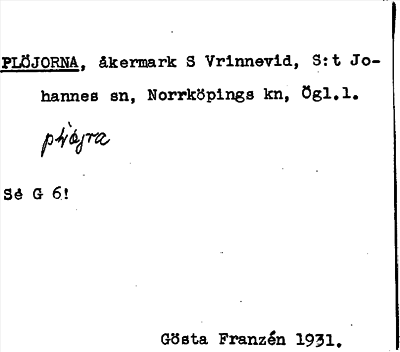 Bild på arkivkortet för arkivposten Plöjorna