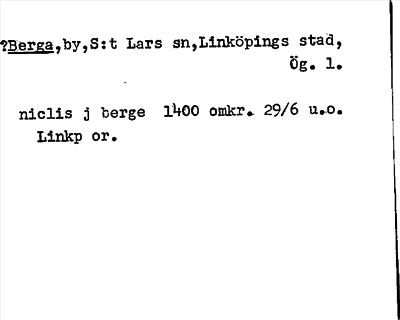 Bild på arkivkortet för arkivposten ?Berga