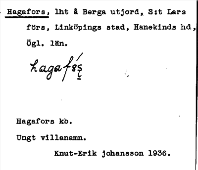 Bild på arkivkortet för arkivposten Hagafors