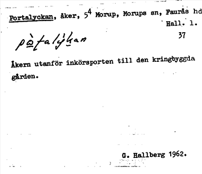 Bild på arkivkortet för arkivposten Portalyckan