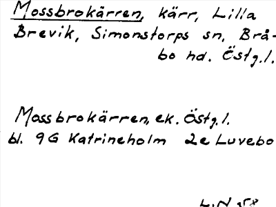 Bild på arkivkortet för arkivposten Mossbrokärren