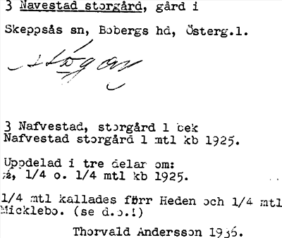 Bild på arkivkortet för arkivposten Navestad storgård