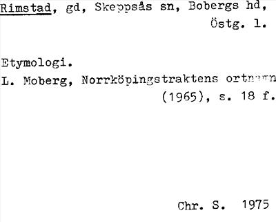 Bild på arkivkortet för arkivposten Rimstad