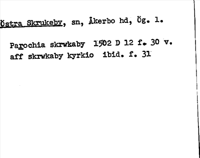 Bild på arkivkortet för arkivposten Östra Skrukeby