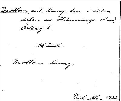 Bild på arkivkortet för arkivposten Brottom