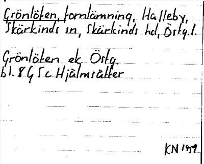Bild på arkivkortet för arkivposten Grönlöten