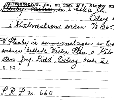 Bild på arkivkortet för arkivposten Kälvesten