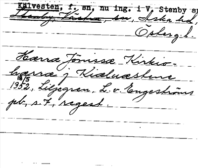 Bild på arkivkortet för arkivposten Kälvesten