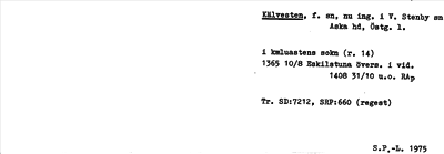 Bild på arkivkortet för arkivposten Kälvesten