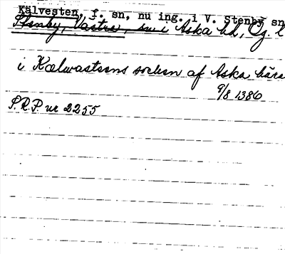 Bild på arkivkortet för arkivposten Kälvesten