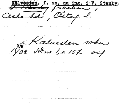 Bild på arkivkortet för arkivposten Kälvesten