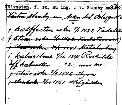 Bild på arkivkortet för arkivposten Kälvesten