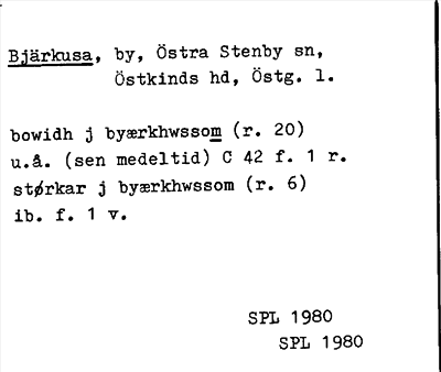 Bild på arkivkortet för arkivposten Bjärkusa