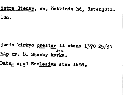 Bild på arkivkortet för arkivposten Östra Stenby