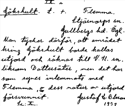 Bild på arkivkortet för arkivposten Gökshult