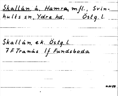 Bild på arkivkortet för arkivposten Skallån