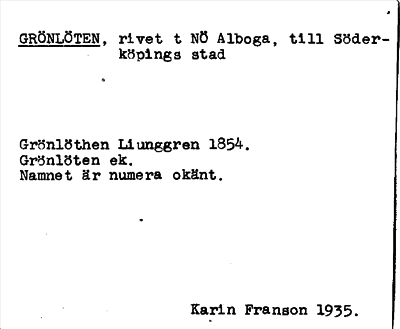 Bild på arkivkortet för arkivposten Grönlöten