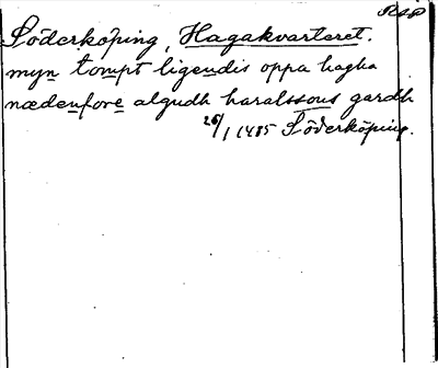 Bild på arkivkortet för arkivposten Hagakvarteret