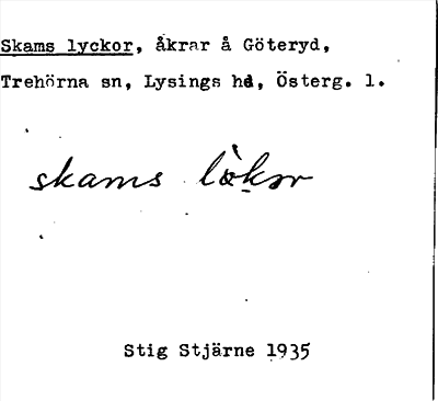 Bild på arkivkortet för arkivposten Skams lyckor