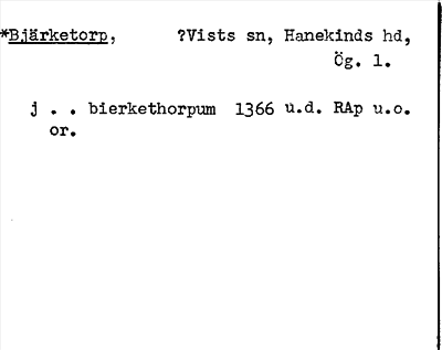 Bild på arkivkortet för arkivposten *Bjärketorp