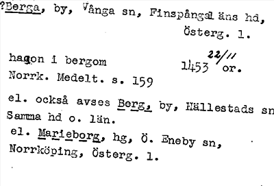 Bild på arkivkortet för arkivposten ?Berga
