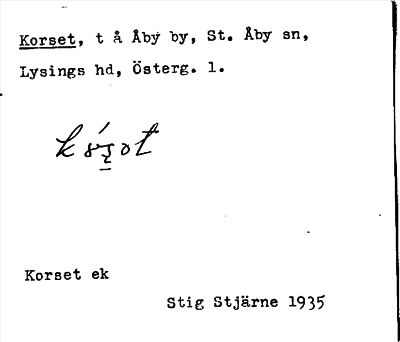 Bild på arkivkortet för arkivposten Korset