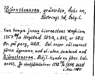 Bild på arkivkortet för arkivposten ?Björnstenarna