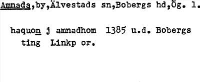 Bild på arkivkortet för arkivposten Amnada